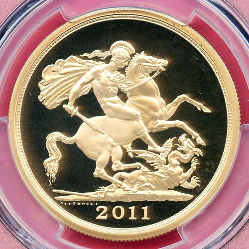 《最高鑑定5セット》イギリス ソブリン金貨 エリザベス 龍退治 2011 PR70DC全て最高♪