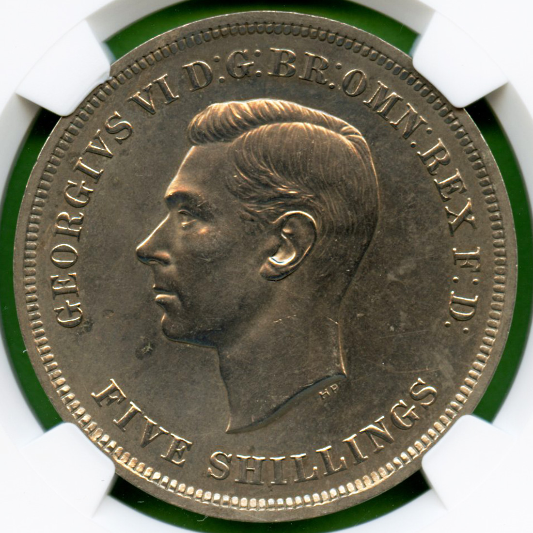 イギリス クラウン白銅貨 フェスティバル・オブ・ブリテン ジョージ6世/龍と闘う聖ジョージ 1951 PL60