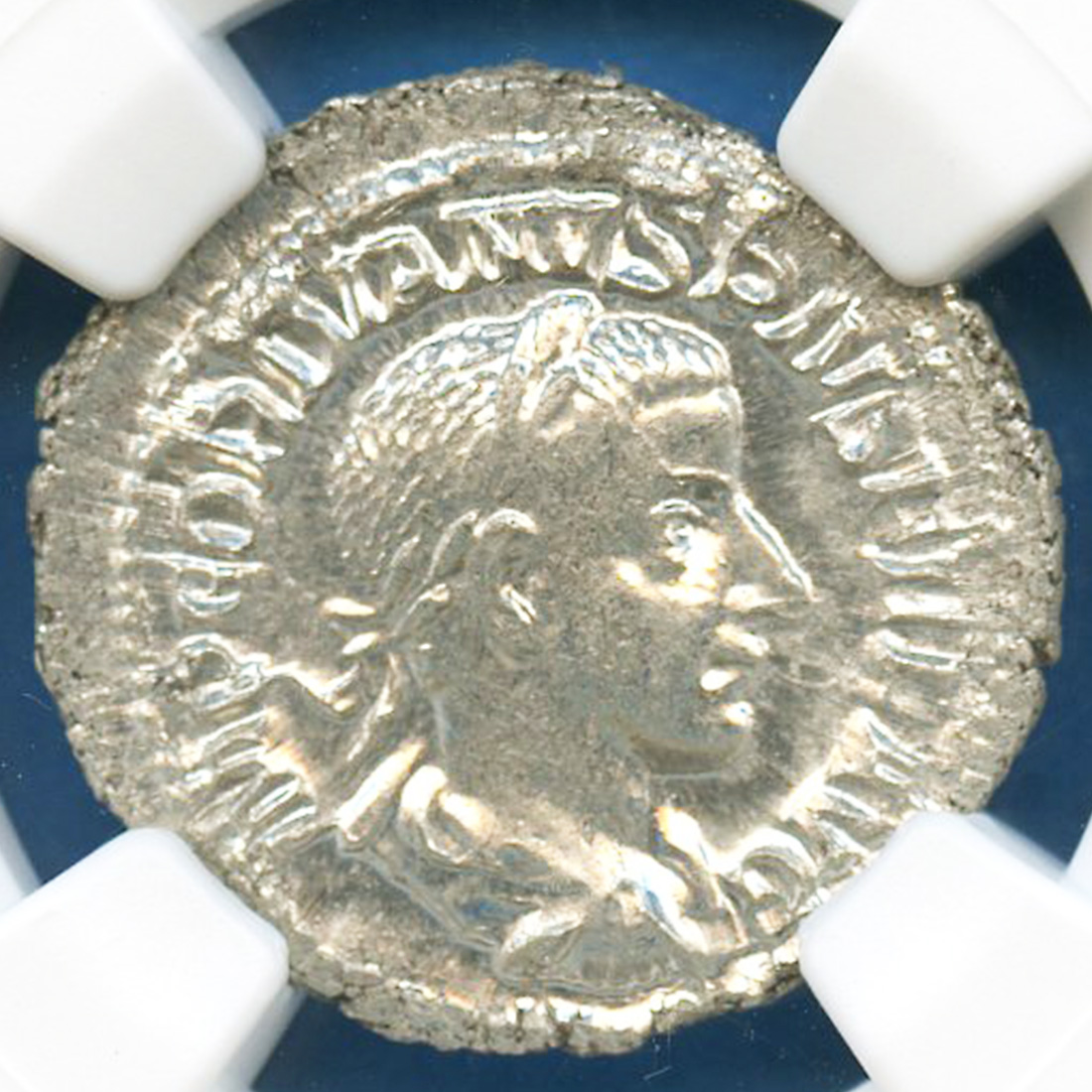 保証書付】 古代ローマコイン 銀貨 ゴルディアヌス3世 220516a 