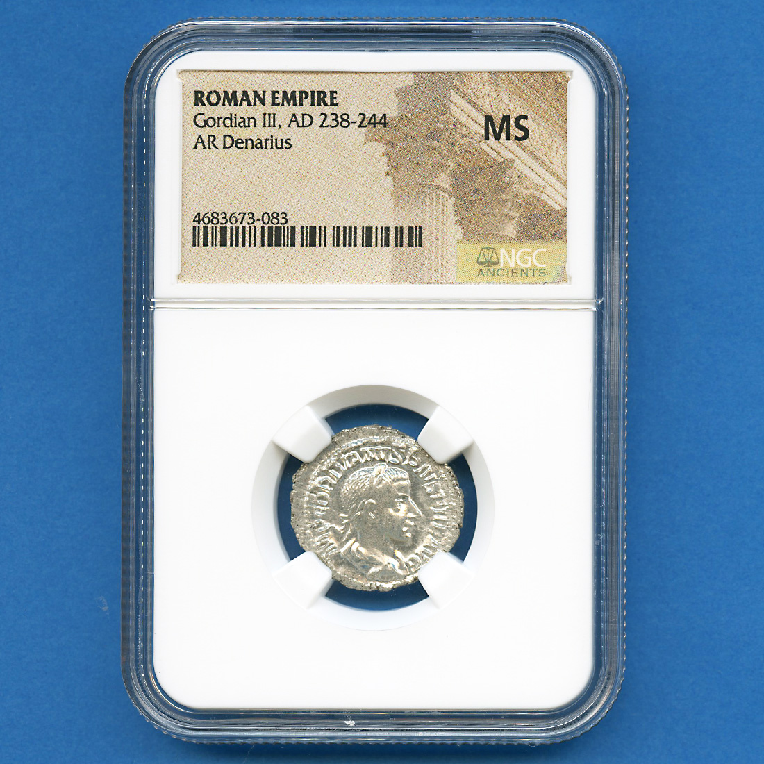 古代ローマコイン ゴルディアヌス3世 NGCスラブ入り | bulliondrilling