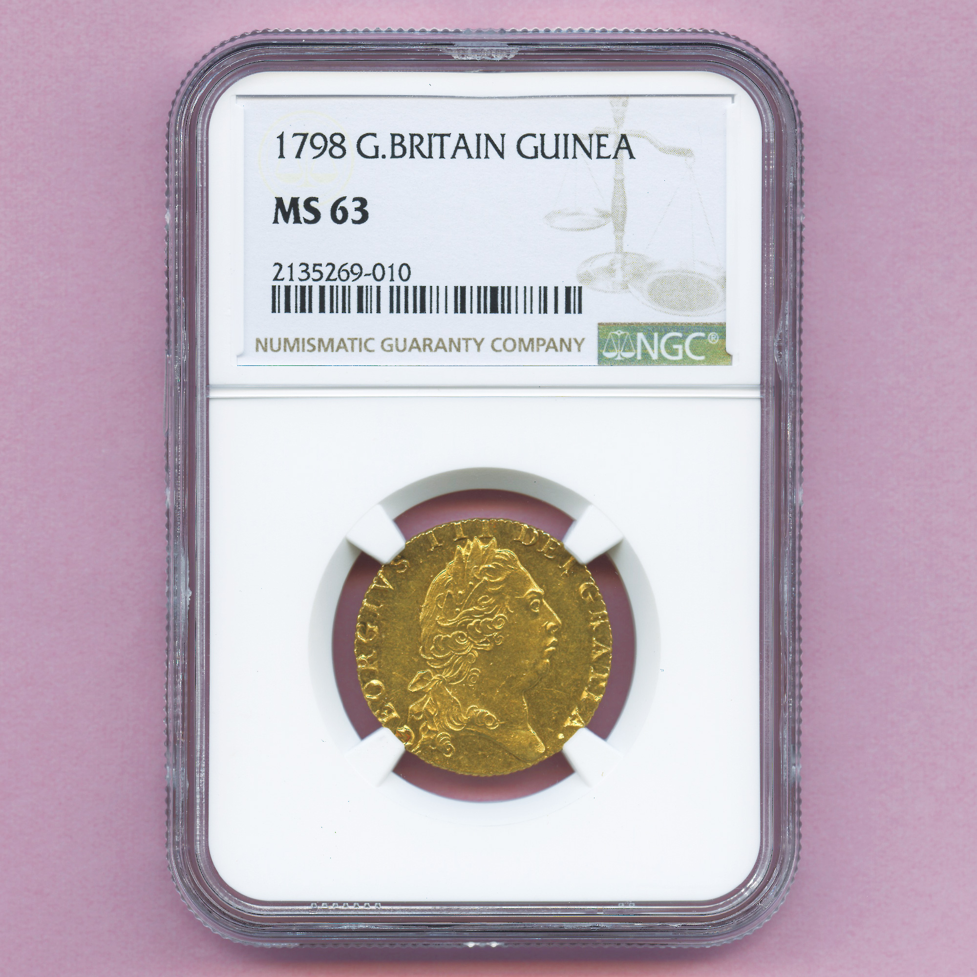 ☆1794年 イギリス ジョージ3世 ギニー金貨 PCGS MS63 - コレクション