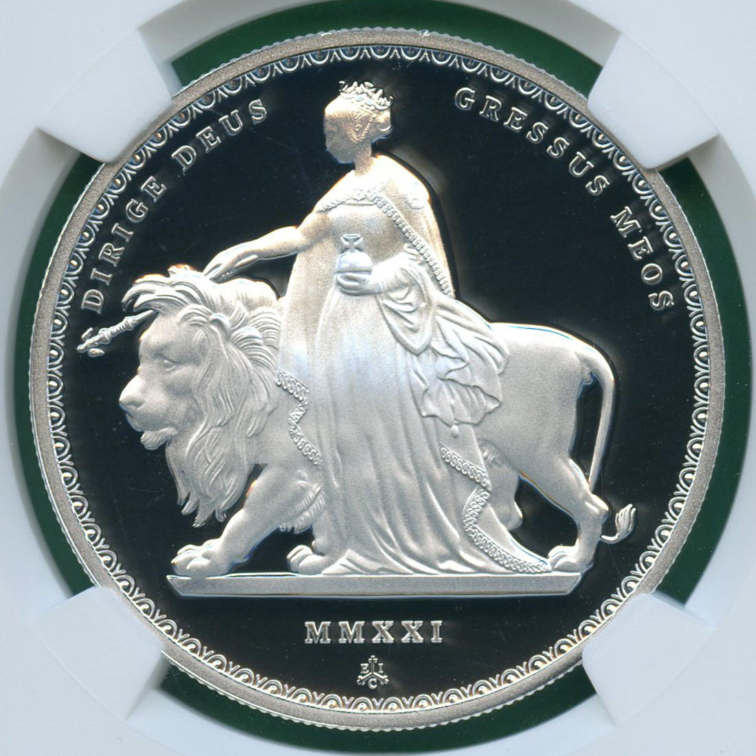 ウナとライオン 2021 イギリス 領 セントヘレナ プルーフ 銀貨 コイン 